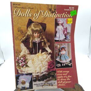 Vintage Doll Fashion Craft Patterns, Porcelain Look Dolls of Distinction BKW166